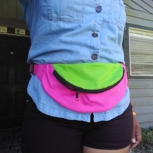 Neon Fanny Pack Vintage 90's Inspired